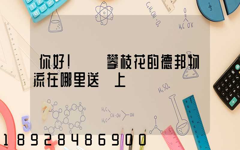 你好!請問攀枝花的德邦物流在哪里送貨上門嗎