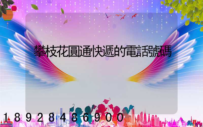 攀枝花圓通快遞的電話號碼