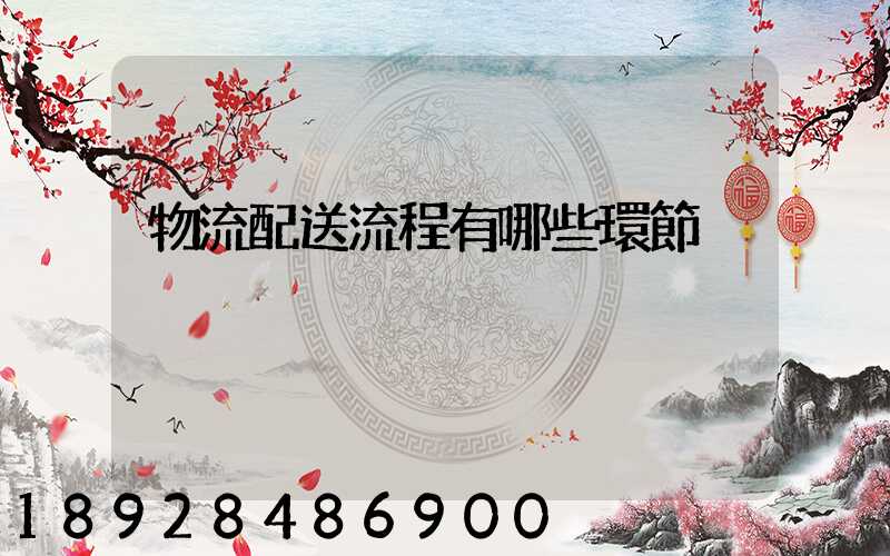 物流配送流程有哪些環節