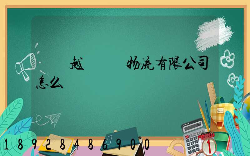 遼寧越誠國際物流有限公司怎么樣